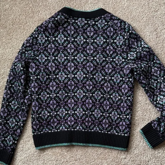 Maje Floral Knit Cardigan size 3 - Picture 5 of 5